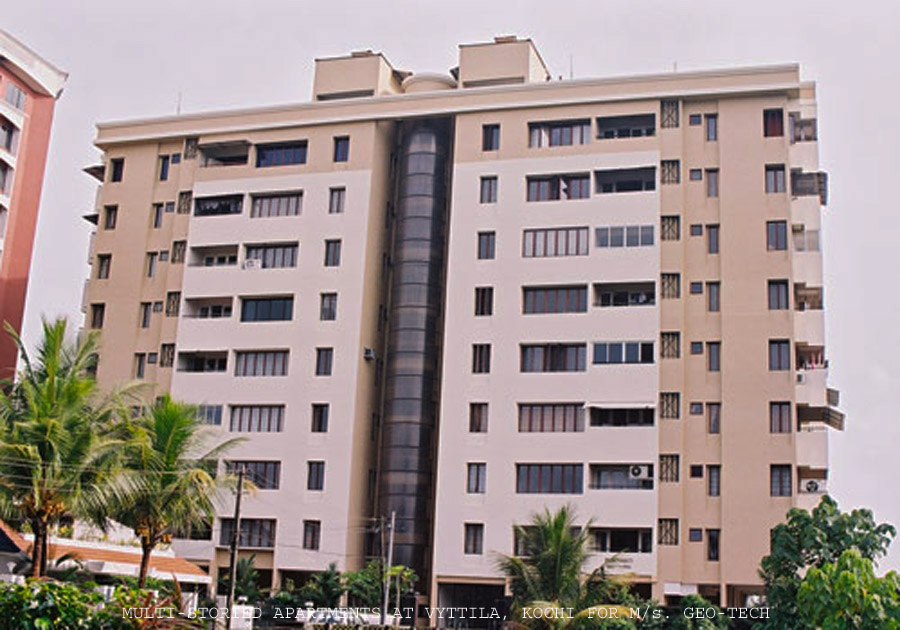 Multi-Storied Apartment at Panchavati, Vyttila.