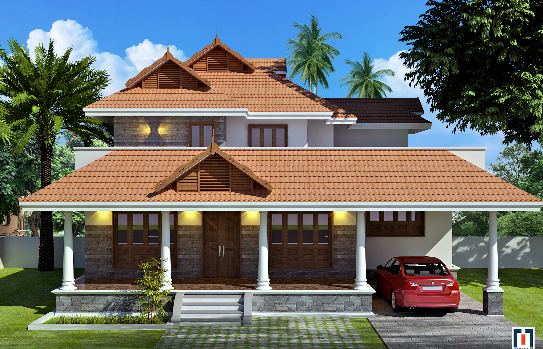 Villa at Trivandrum